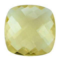LEMON QUARTZ BRIOLETTE CUSHION 14MM 7.80CTS.
