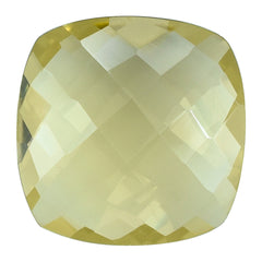 LEMON QUARTZ BRIOLETTE CUSHION 14MM 7.80CTS.