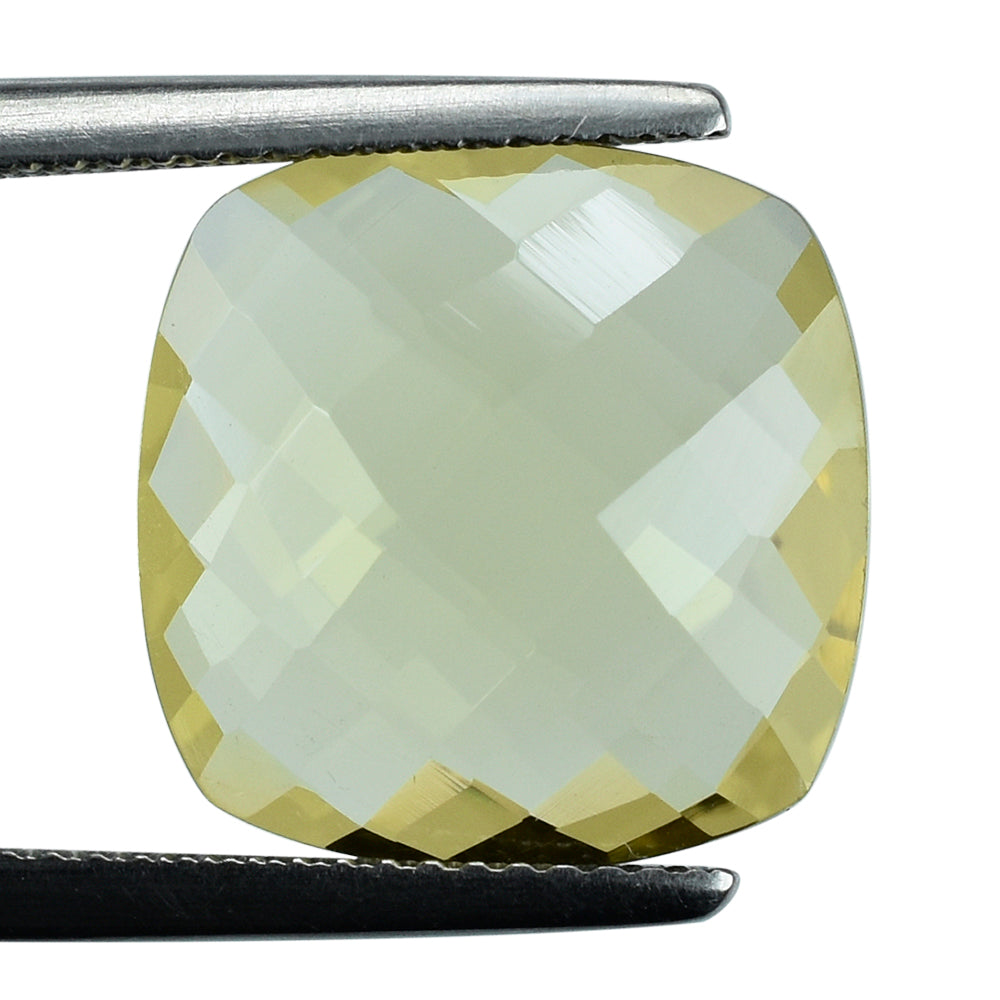 LEMON QUARTZ BRIOLETTE CUSHION 14MM 7.80CTS.