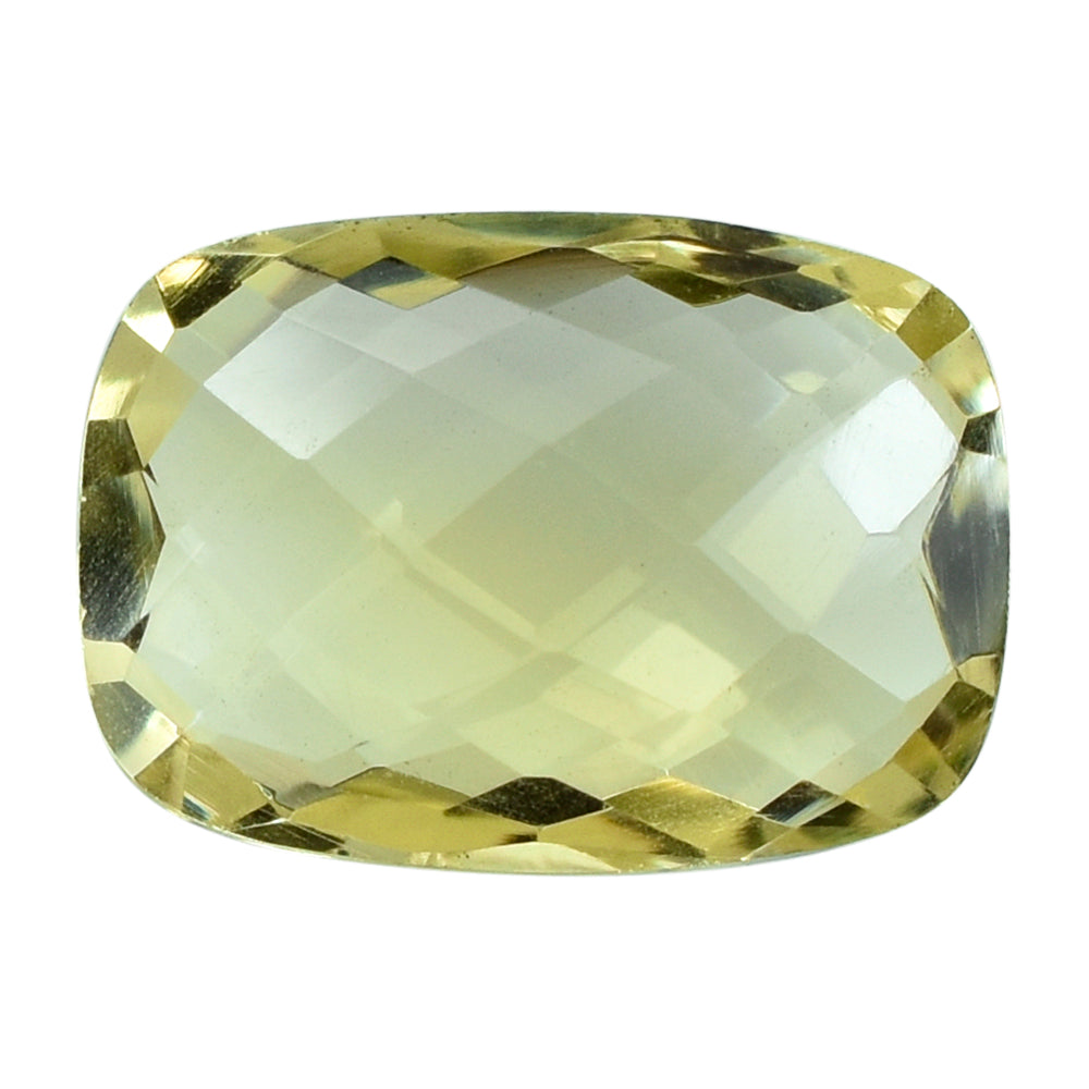LEMON QUARTZ BRIOLETTE CUSHION 14X10MM 5.30CTS.