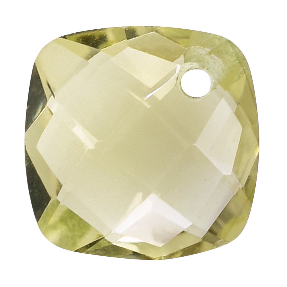 LEMON QUARTZ BRIOLETTE CUSHION (FULL DRILL) 8MM 1.97CTS.