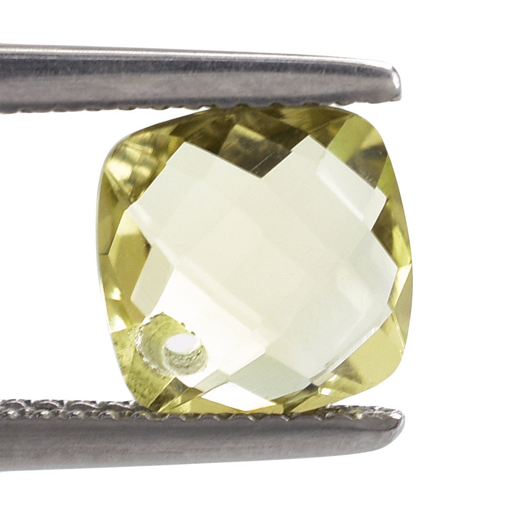 LEMON QUARTZ BRIOLETTE CUSHION (FULL DRILL) 8MM 1.97CTS.