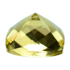 LEMON QUARTZ CHECKER CUT CUSHION 10MM 4.17CTS.