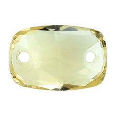 LEMON QUARTZ ROSE CUT BRIOLETTE CUSHION (TWO FULL DRILL) 12X8MM 3.34 Cts.