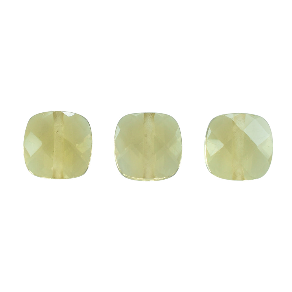 LEMON QUARTZ BRIOLETTE CUSHION (FULL DRILL) 6.50MM 1.49CTS.