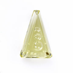 LEMON QUARTZ SUPPER BUBBLE TRAPEZOID 18X12MM 8.23 Cts.