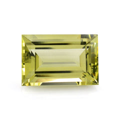 LEMON QUARTZ CUT BAGUETTE (GREEN GOLD) 18X12MM 13.67 Cts.