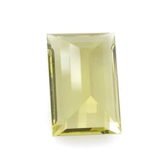 LEMON QUARTZ CUT BAGUETTE (GREEN GOLD) 18X12MM 13.67 Cts.