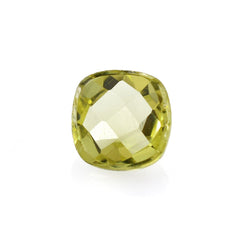 LEMON QUARTZ CHECKER CUT CUSHION CAB 7MM 1.38 Cts.