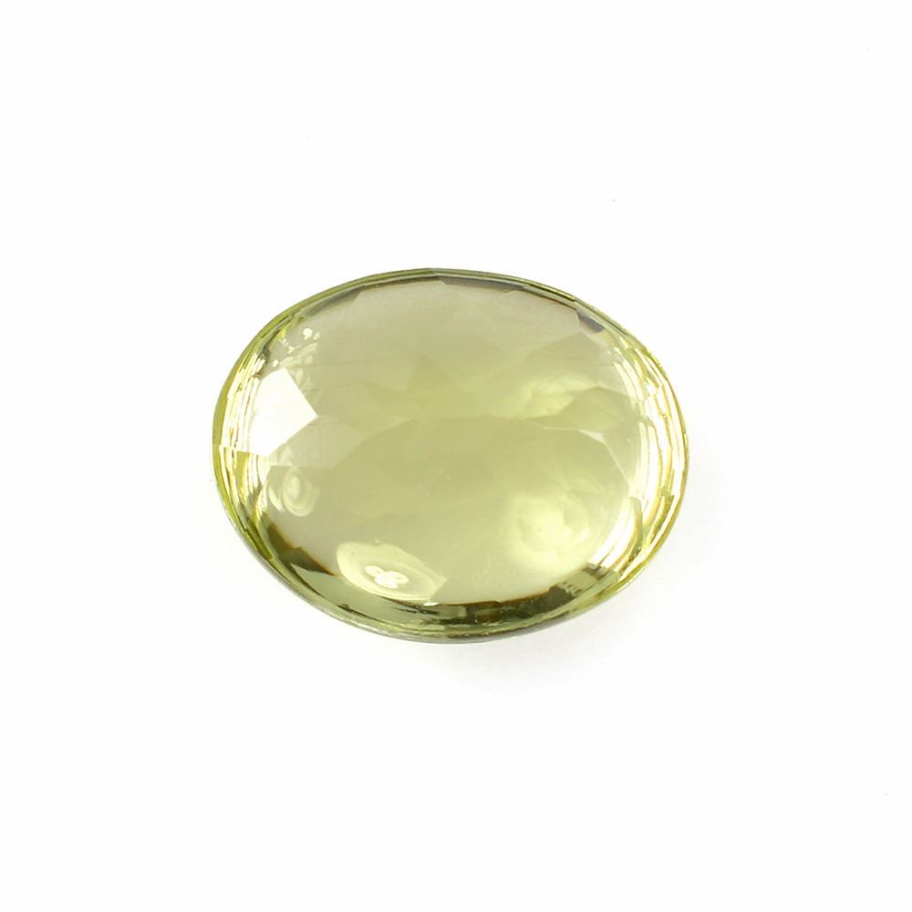 LEMON QUARTZ BUFFTOP OVAL 10X8MM 2.53 Cts.