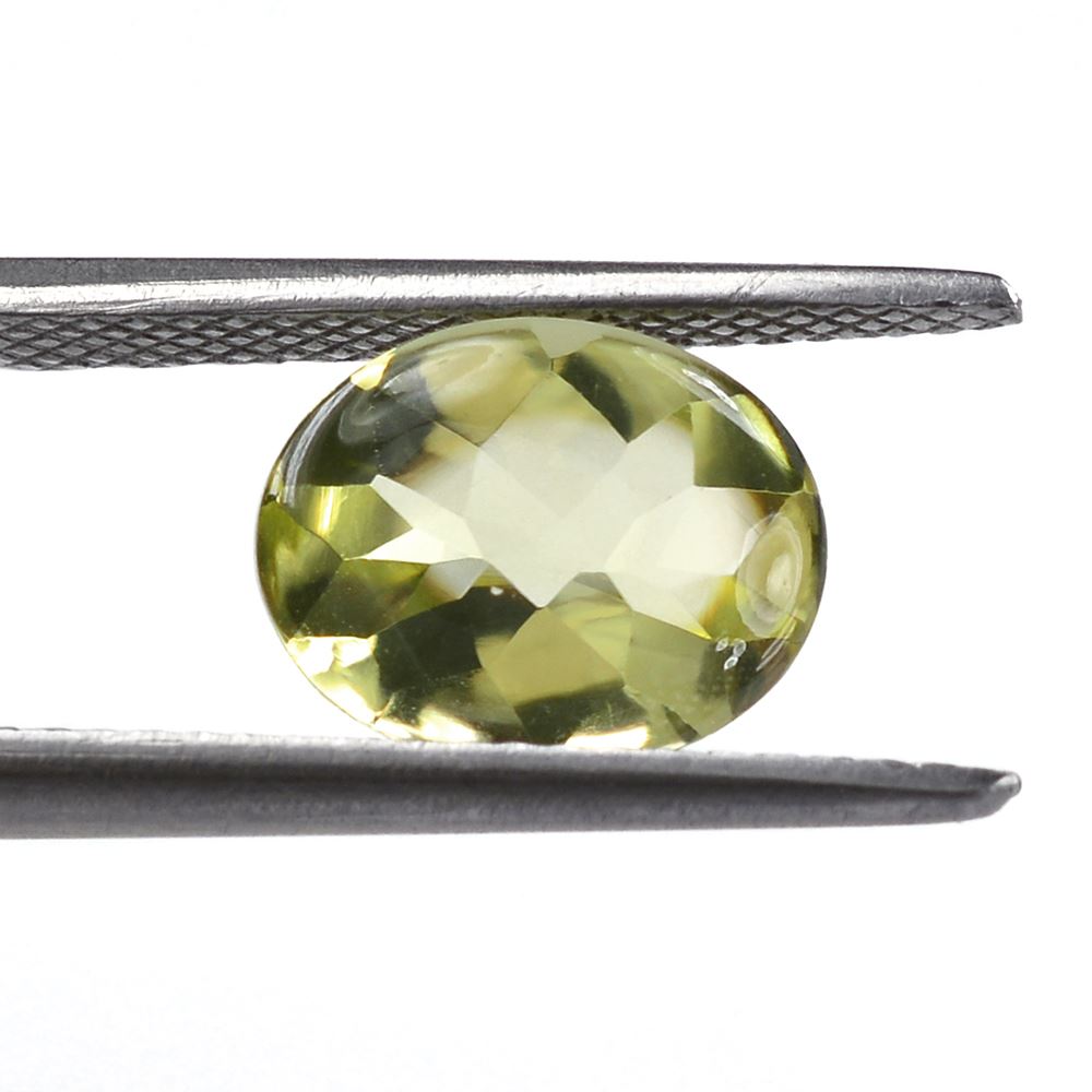 LEMON QUARTZ BUFFTOP OVAL 10X8MM 2.53 Cts.