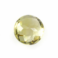 LEMON QUARTZ CHECKER CUT ROUND 11MM 4.27 Cts.