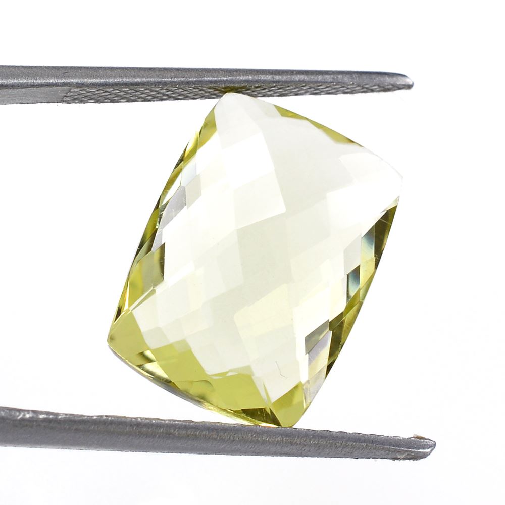 LEMON QUARTZ BRIOLETTE CUSHION 16X12MM 8.68 Cts.
