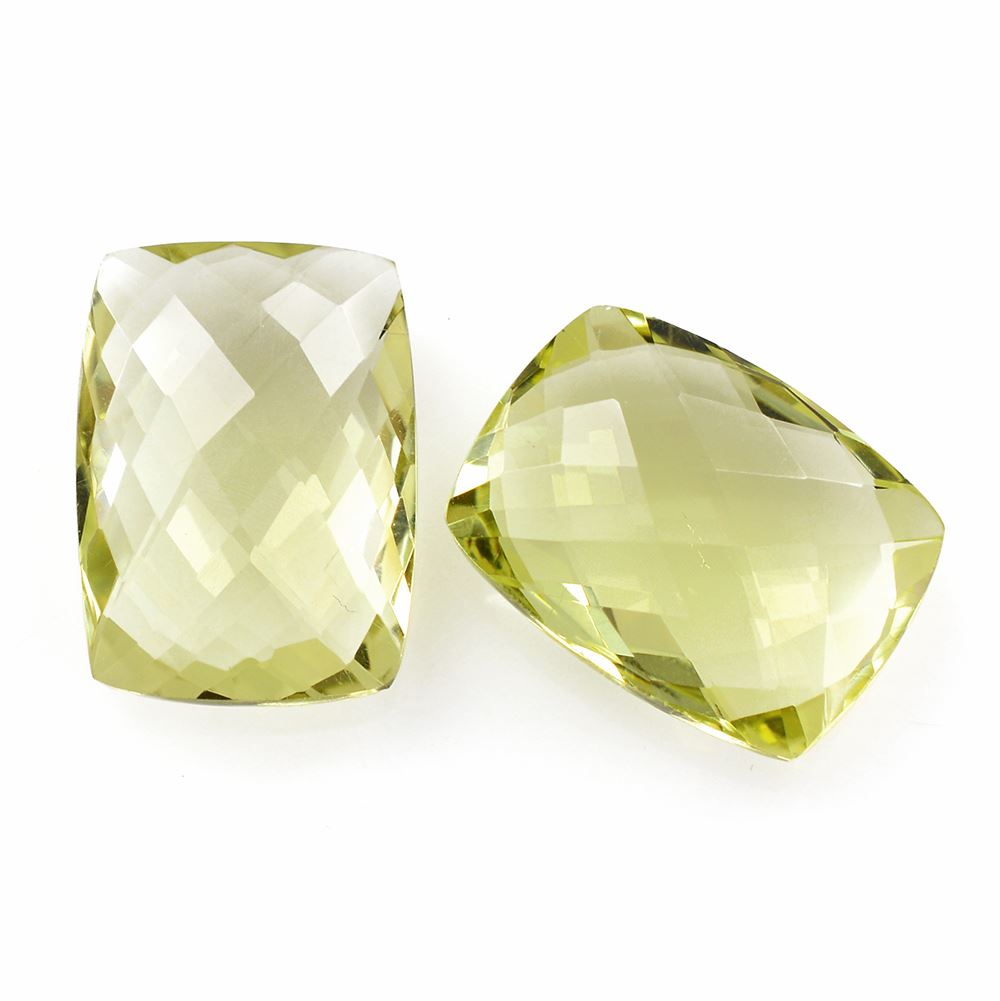 LEMON QUARTZ BRIOLETTE CUSHION 16X12MM 8.68 Cts.