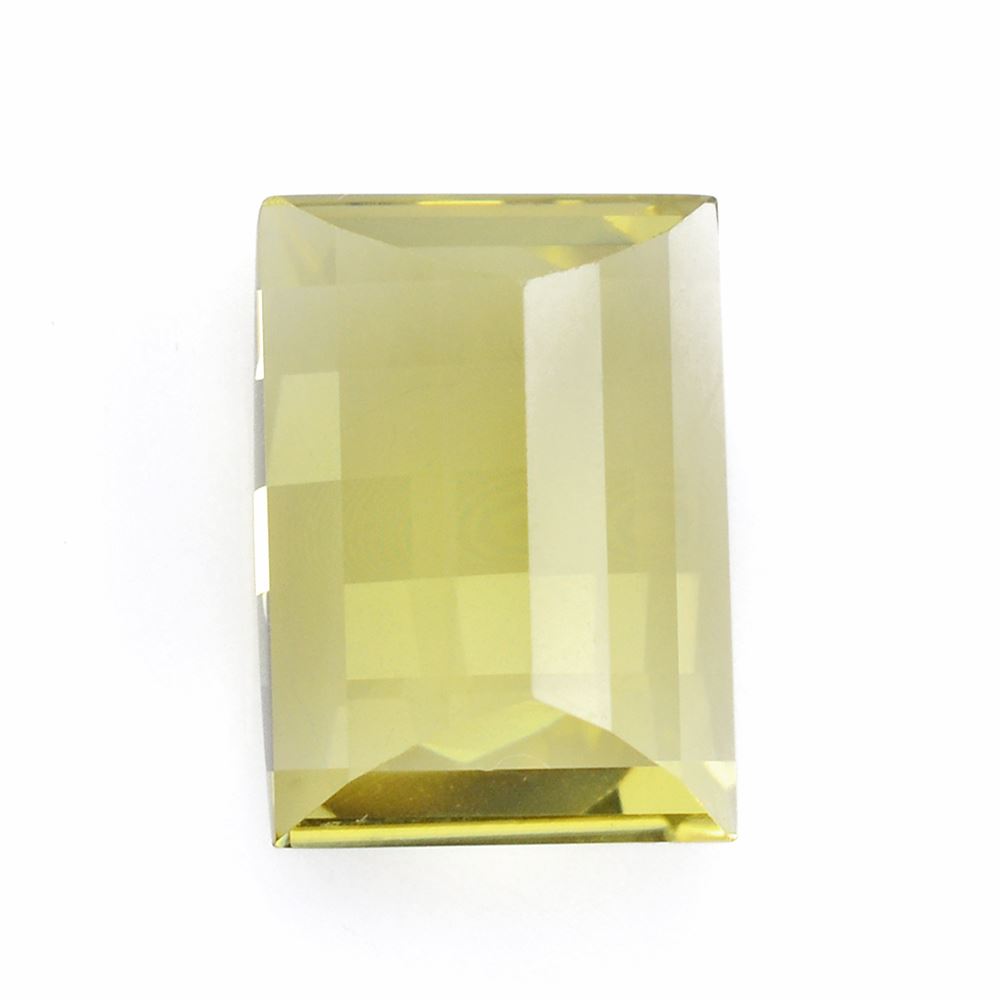 LEMON QUARTZ CHESS CUT BARREL 14X10MM 7.88 Cts.