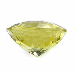 LEMON QUARTZ CHECKER CUT ROUND (GREEN GOLD) 18MM 18.07 Cts.