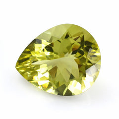 LEMON QUARTZ CUT PEAR (GREEN GOLD) 18X15MM 12.00 Cts.