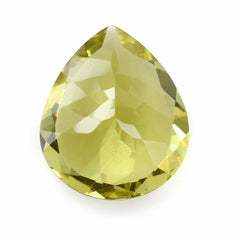 LEMON QUARTZ CUT PEAR (GREEN GOLD) 18X15MM 12.00 Cts.