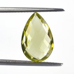 LEMON QUARTZ BRIOLETTE PEAR 14X9MM 3.51 Cts.