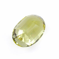 LEMON QUARTZ STEP CUT FANCY OVAL 14X10MM 6.69 Cts.