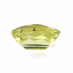 LEMON QUARTZ CHECKER CUT FANCY CUSHION (GREEN GOLD) 16X12MM 9.90 Cts.