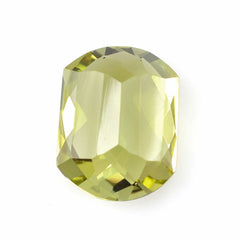 LEMON QUARTZ CHECKER CUT FANCY CUSHION (GREEN GOLD) 16X12MM 9.90 Cts.