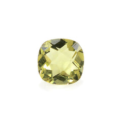 LEMON QUARTZ CHECKER CUT CUSHION 5MM 0.50Cts.