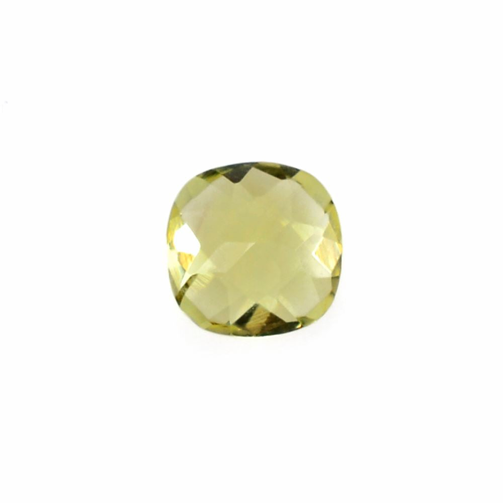 LEMON QUARTZ CHECKER CUT CUSHION 5MM 0.50Cts.