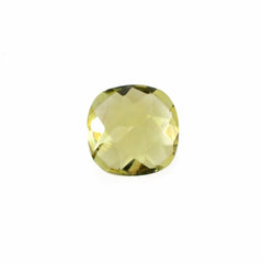 LEMON QUARTZ CHECKER CUT CUSHION 5MM 0.50Cts.