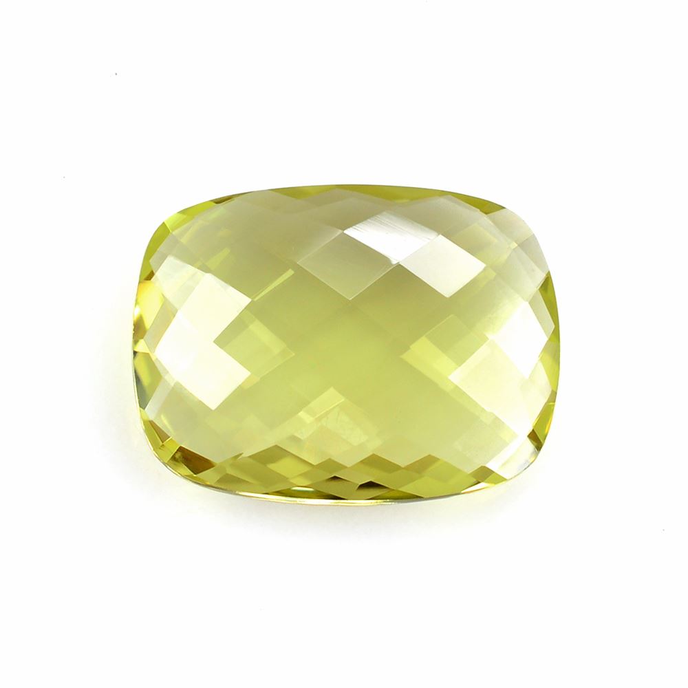 LEMON QUARTZ BRIOLETTE CUSHION 20X15MM 12.88Cts.