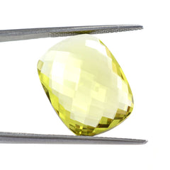 LEMON QUARTZ BRIOLETTE CUSHION 20X15MM 12.88Cts.