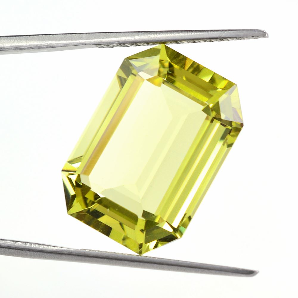 LEMON QUARTZ CUT OCTAGON 20X14MM 18.1Cts.