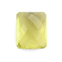 LEMON QUARTZ BRIOLETTE OCTAGON (GREEN GOLD) 17X14MM 17.1Cts.