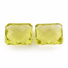 LEMON QUARTZ BRIOLETTE OCTAGON (GREEN GOLD) 17X14MM 17.1Cts.