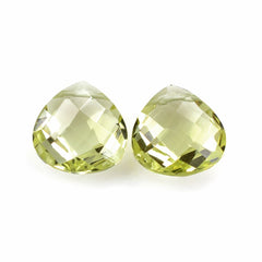 LEMON QUARTZ BRIOLETTE PEAR (FULL DRILL) TABEEZ 10MM 2.92Cts.