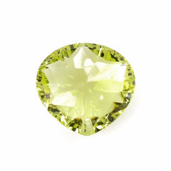 LEMON QUARTZ CONCAVE CUT BRIOLETTE PEAR (FULL DRILL) 15X14MM 9.40 Cts.