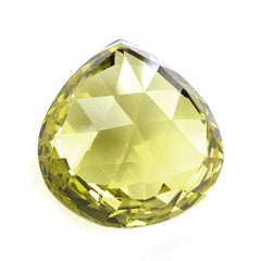 LEMON QUARTZ ROSE CUT BRIOLETTE PEAR (TABEEZ) (FULL DRILL) 22MM 35.80 Cts.
