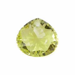 LEMON QUARTZ CONCAVE BRIOLETTE PEAR (FULL DRILL) 13X12MM 6.05 Cts.