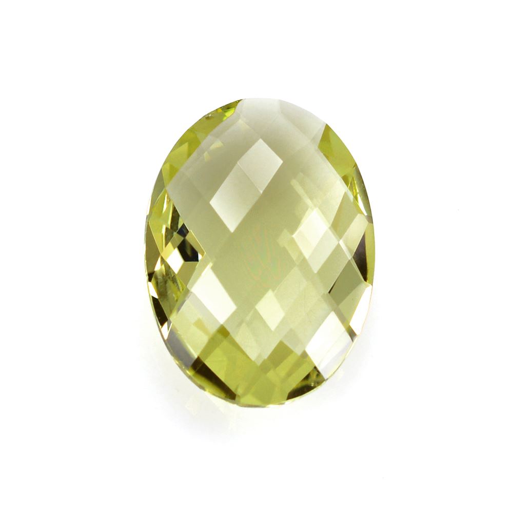 LEMON QUARTZ BRIOLETTE OVAL 18X13MM 8.96Cts.