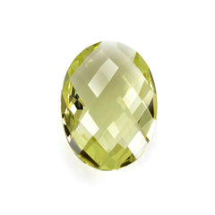 LEMON QUARTZ BRIOLETTE OVAL 18X13MM 8.96Cts.