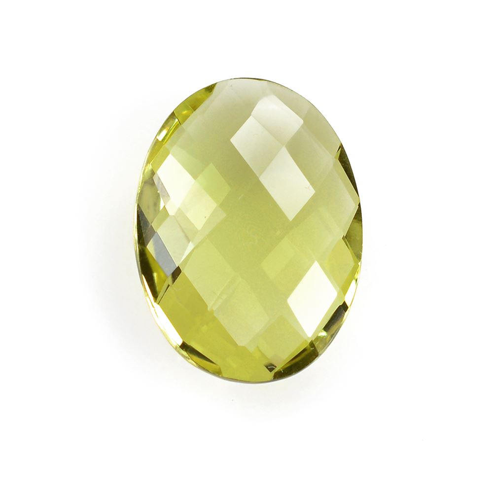 LEMON QUARTZ BRIOLETTE OVAL 19X14MM 11.15Cts.