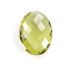 LEMON QUARTZ BRIOLETTE OVAL 19X14MM 11.15Cts.