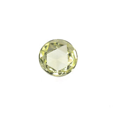 LEMON QUARTZ ROSE CUT ROUND CAB 4MM 0.25Cts.