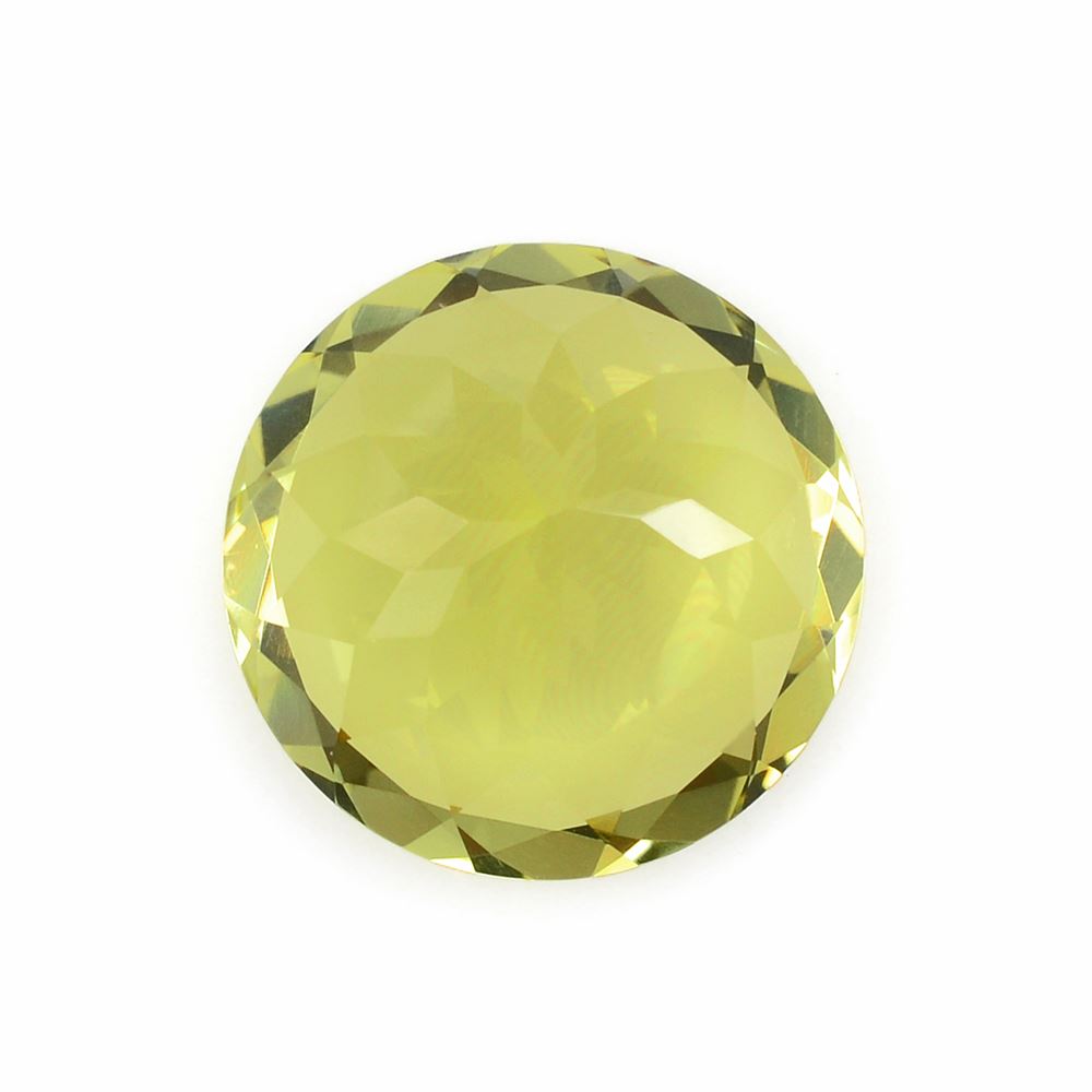 LEMON QUARTZ CUT ROUND (GREEN GOLD) 16.50MM 12.85Cts.