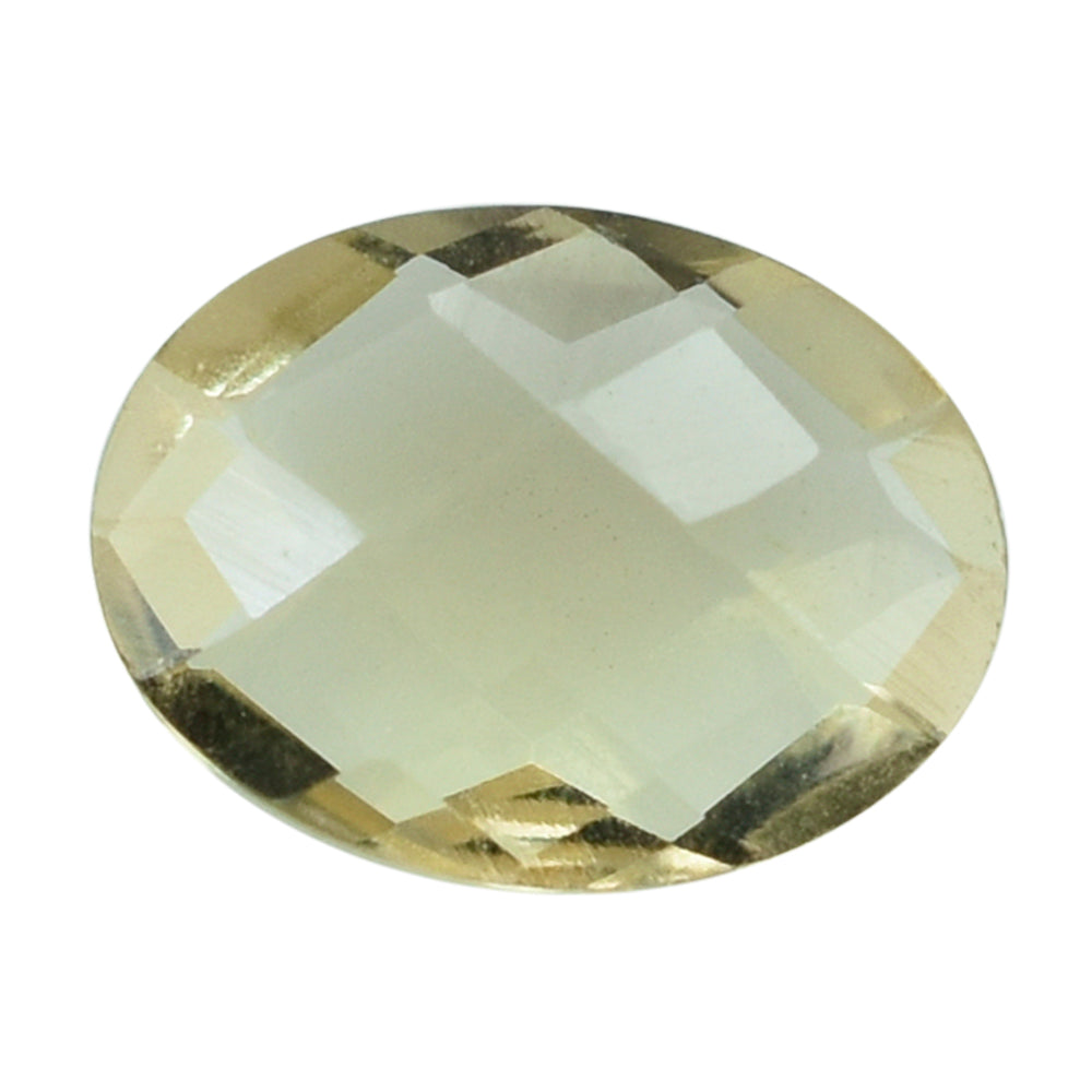 LEMON QUARTZ BRIOLETTE OVAL 8X6MM 1.07 Cts.