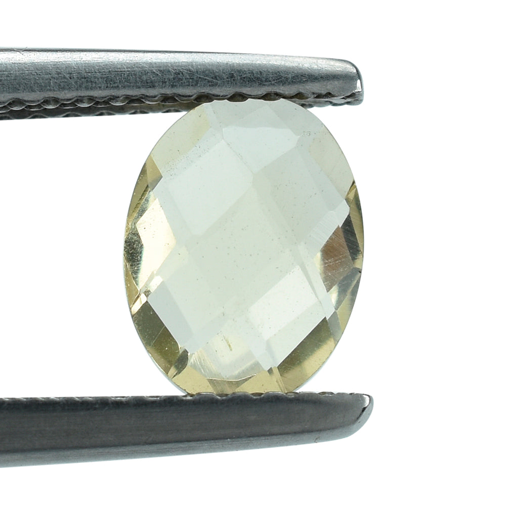 LEMON QUARTZ BRIOLETTE OVAL 8X6MM 1.07 Cts.