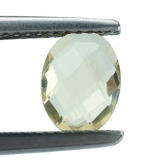 LEMON QUARTZ BRIOLETTE OVAL 8X6MM 1.07 Cts.
