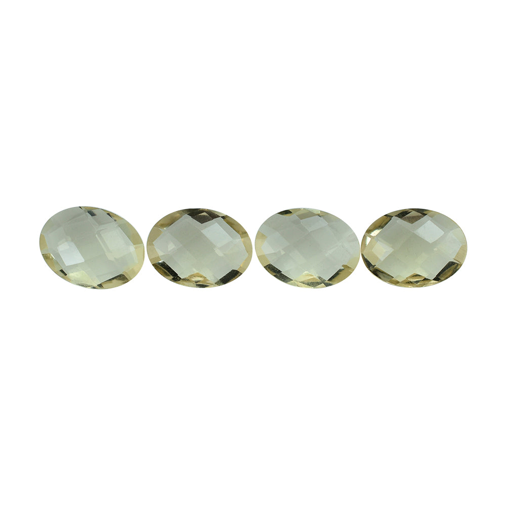 LEMON QUARTZ BRIOLETTE OVAL 8X6MM 1.07 Cts.