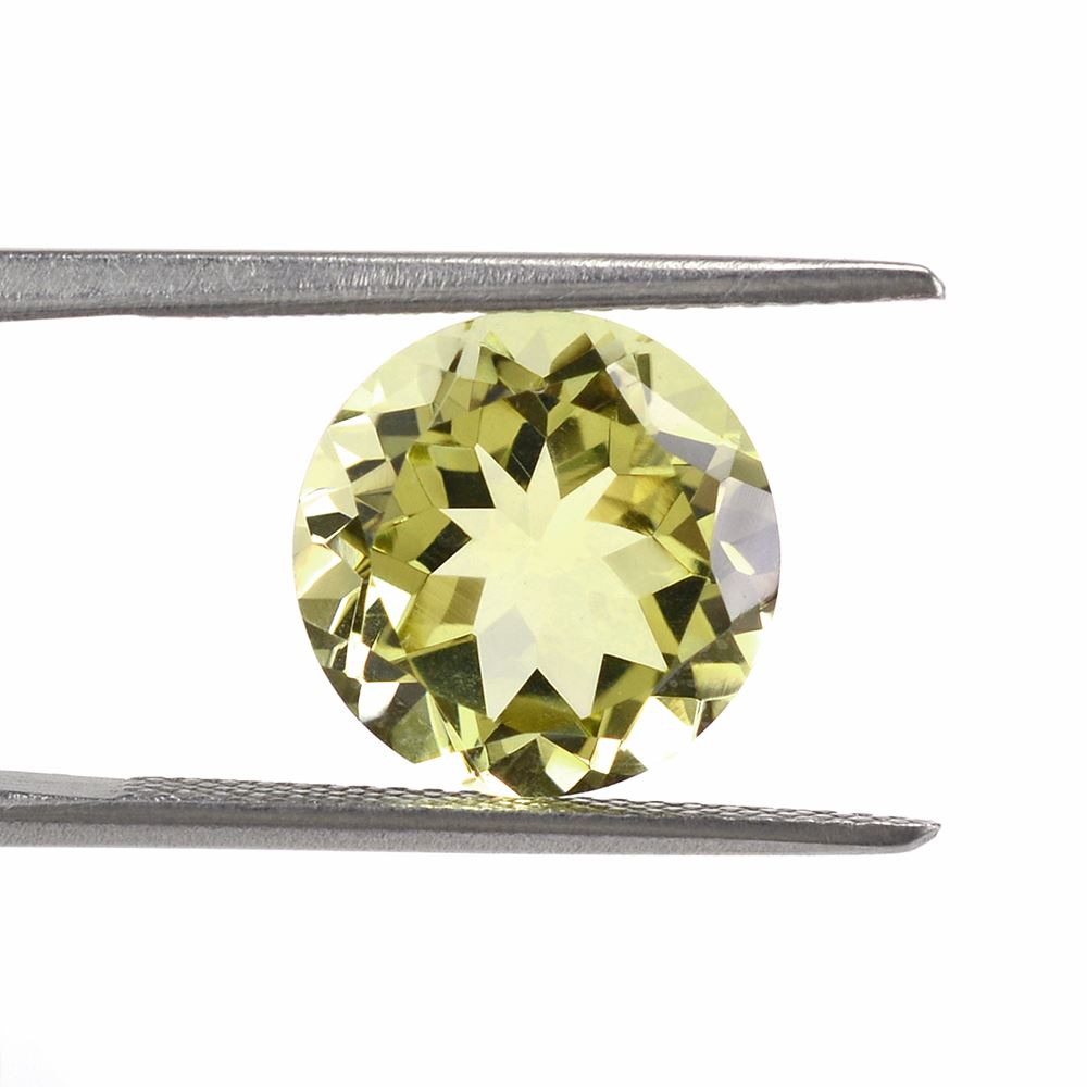 LEMON QUARTZ CUT ROUND 11MM 4.45Cts.