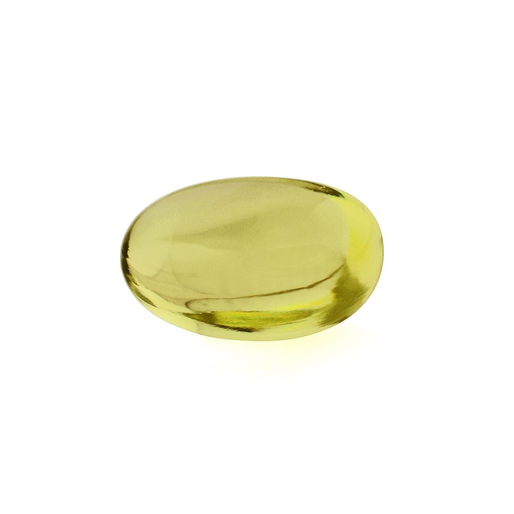 LEMON QUARTZ PLAIN TUMBLE 15X10MM 9.38 Cts.